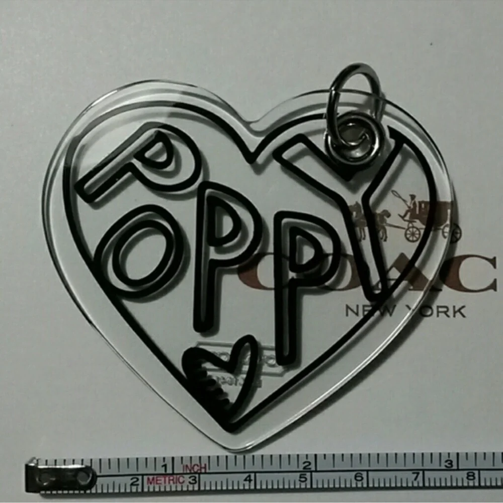 Coach Poppy Charm Hang Tag